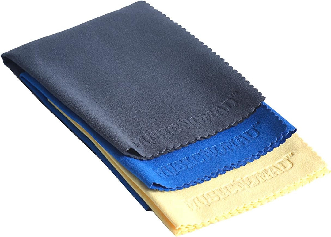 MusicNomad MN203 Microfiber Polishing Cloth - 3 Pack
