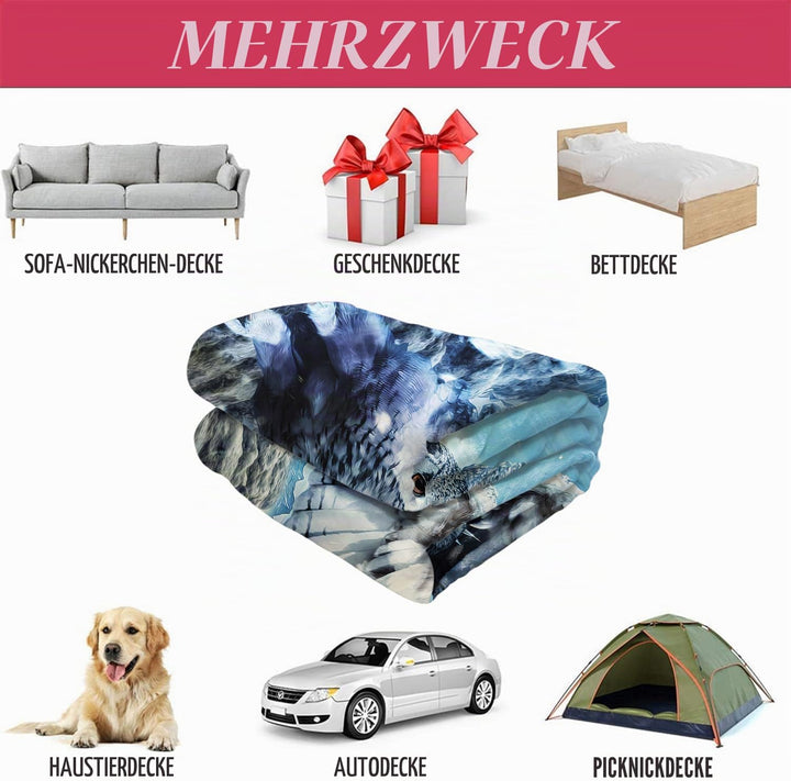 YISUMEI Decke 150x200 cm Kuscheldecken Sanft Flanell Weich Fleecedecke Bettüberwurf Schneewittchen E