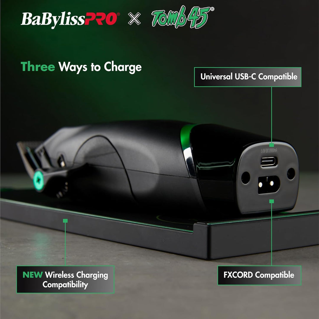 BaBylissPRO x Tomb45 Haarschneidemaschine für Herren, kabellos aufladbar Schermaschine, Schermaschin