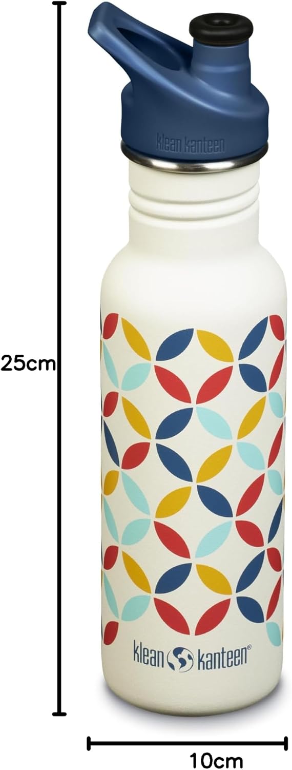 Klean Kanteen Classic Narrow Trinkflasche Retro-Punkt 532 ml, Retro-punkt