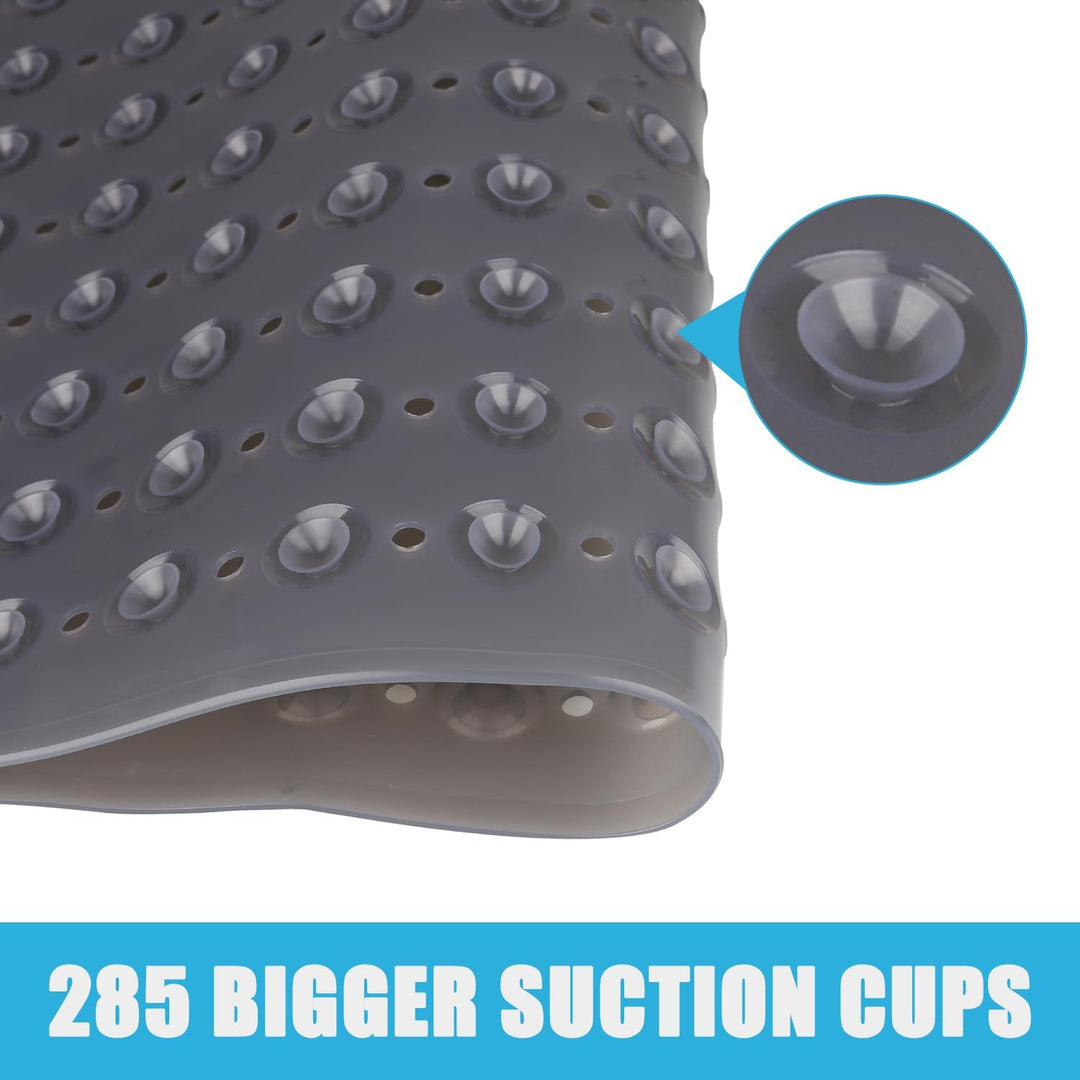 Leeko 80x80cm Duschmatten, rutschfest Badematte mit 285 Saugnäpfen und Abflusslöchern, PVC Material