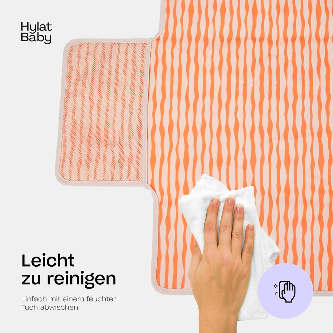 Hylat Baby Wickeltasche mit Wickelunterlage und Baumwolltasche - moderne Tasche für Windeln und Kind
