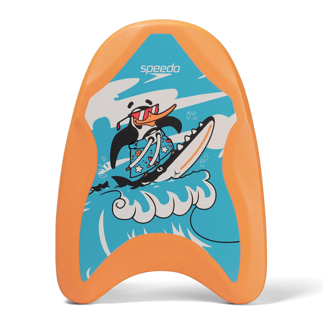 Speedo Unisex Kinder Printed Float Bedruckter Schwimmer, Chima-Azurblau/Neon-Orange, One Size