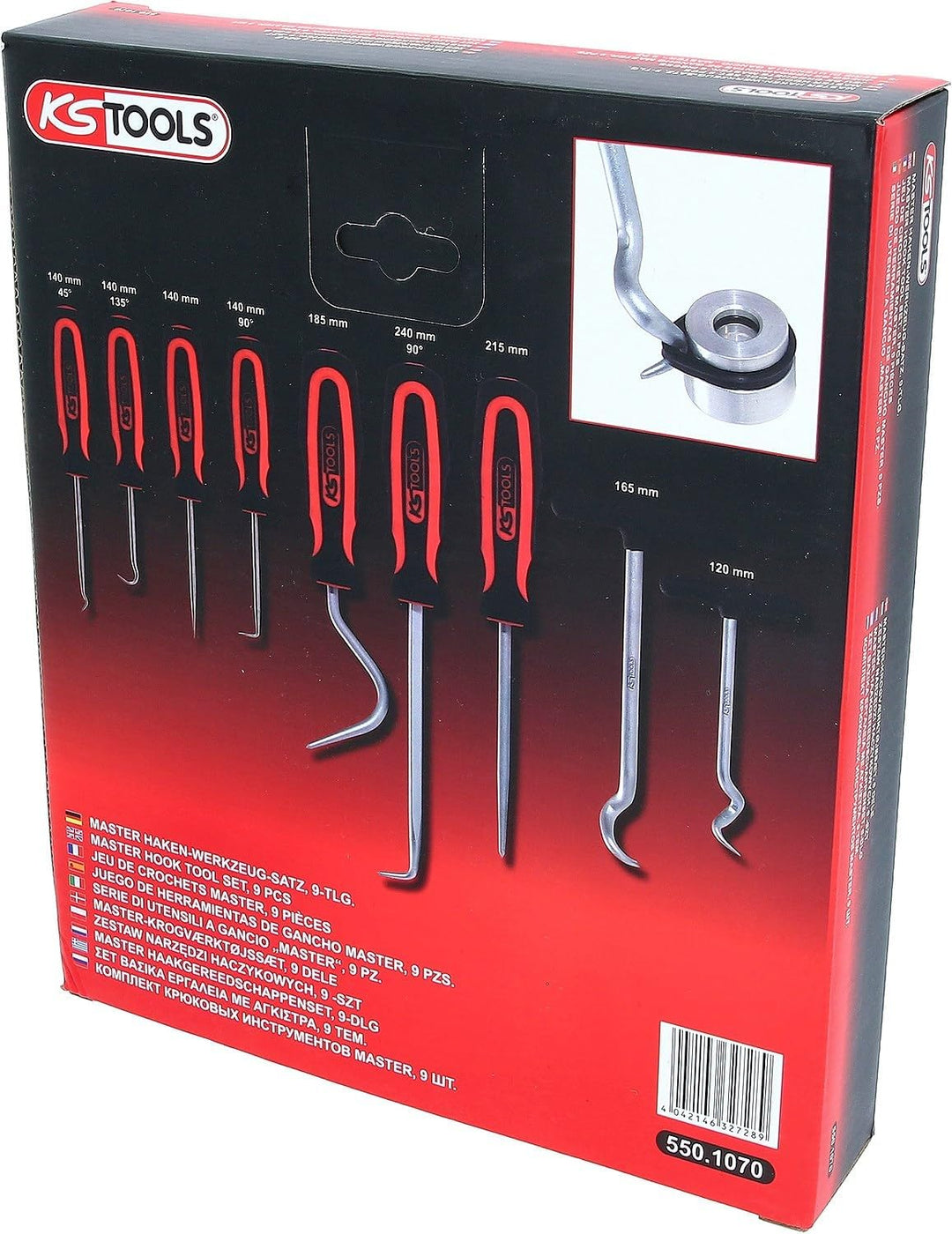 KS Tools Master Haken-Werkzeug-Satz, 9-tlg