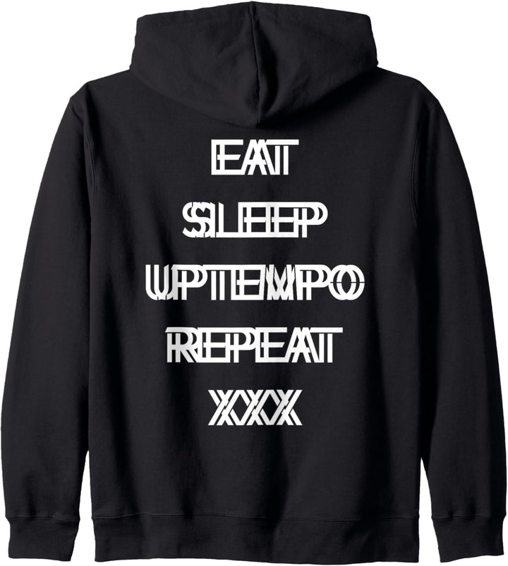 Uptempo Spruch 200 bpm - Speedcore Gabber festival Uptempo Kapuzenjacke