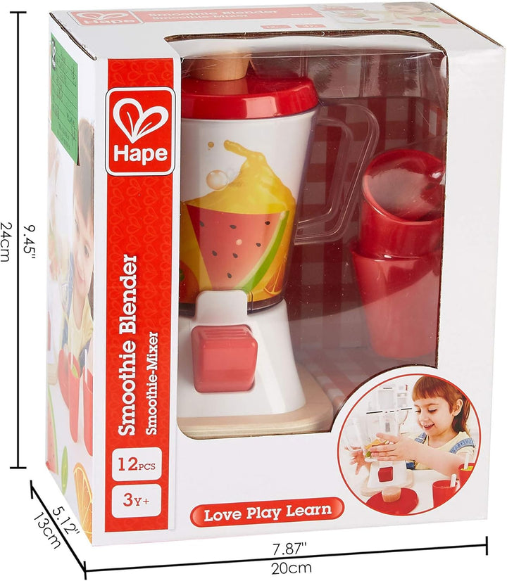 Hape Smoothie-Mixer von Hape| Bunter Smoothie-Mixer mit Bechern und Trinkhalmen