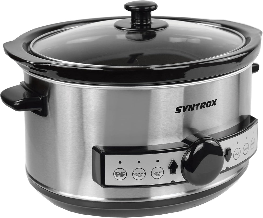 Syntrox 3,5 l Slow Cooker | Schmortopf | Schongarer | Multikocher Balmsi, Küchengeräte, Multikocher,