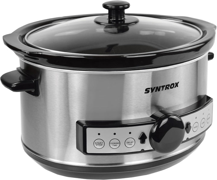 Syntrox 3,5 l Slow Cooker | Schmortopf | Schongarer | Multikocher Balmsi, Küchengeräte, Multikocher,