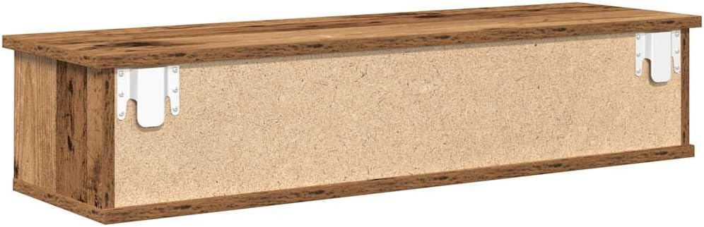 vidaXL Wandschrank Altholz-Optik 88x26x18,5 cm Holzwerkstoff, TV-Hängeschrank, TV-Hängeschränke, sch