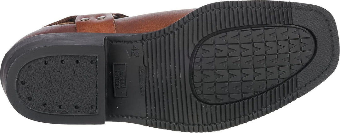 City Biker Westernstiefel Kurzstiefel Motorrad Stiefel Biker Braun 44