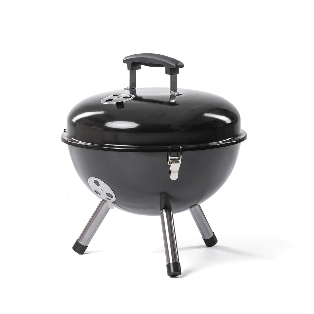 Rosmarino BBQ Kettle Holzkohlegrill (Ø 36 cm) - Tragbarer Stahlgrill für Draussen mit Deckel und Ver