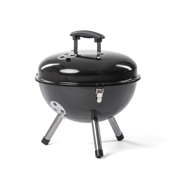 Rosmarino BBQ Kettle Holzkohlegrill (Ø 36 cm) - Tragbarer Stahlgrill für Draussen mit Deckel und Ver