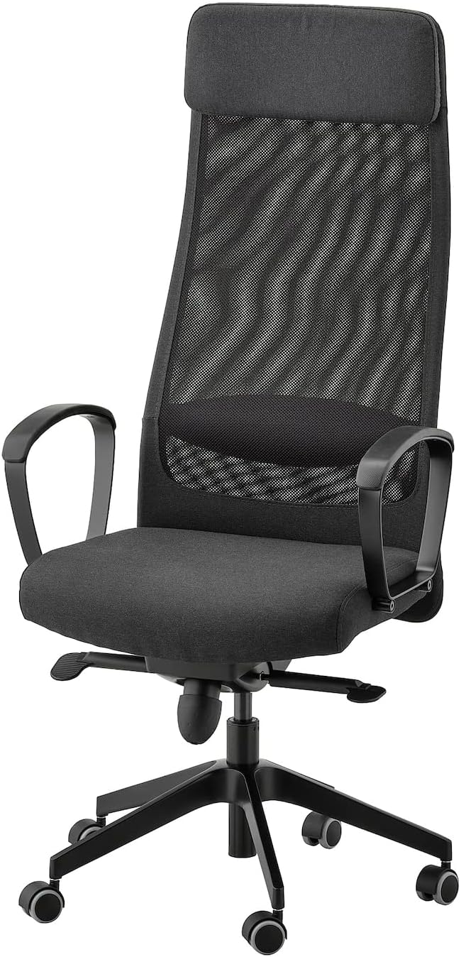 IKEA Markus Bürostuhl, passen Sie die Höhe und den Winkel dieses Stuhls an, damit sich Ihr Arbeitsta
