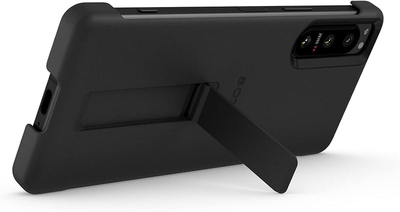 Sony Stilvolle Hülle mit Standfuss für das Xperia 5 IV, Schwarz Single, Single