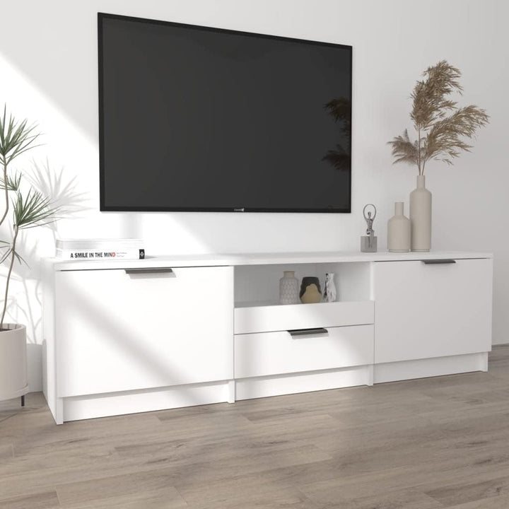 vidaXL TV-Schrank Weiss 140x35x40 cm Holzwerkstoff