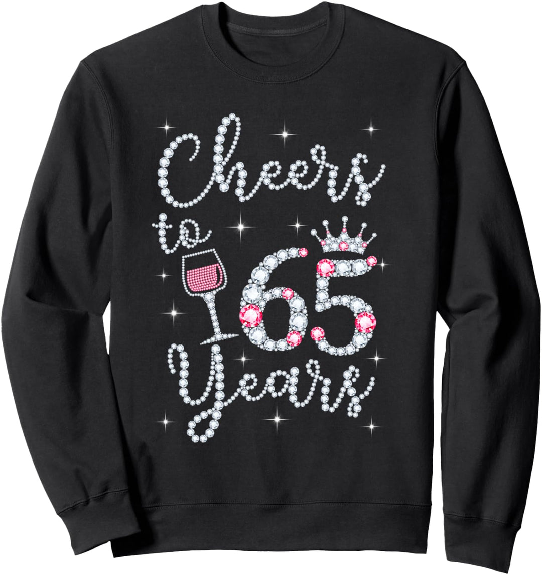 Cheers to 65 Years 1954 65Th Birthday Gift Tee For Womens Sweatshirt