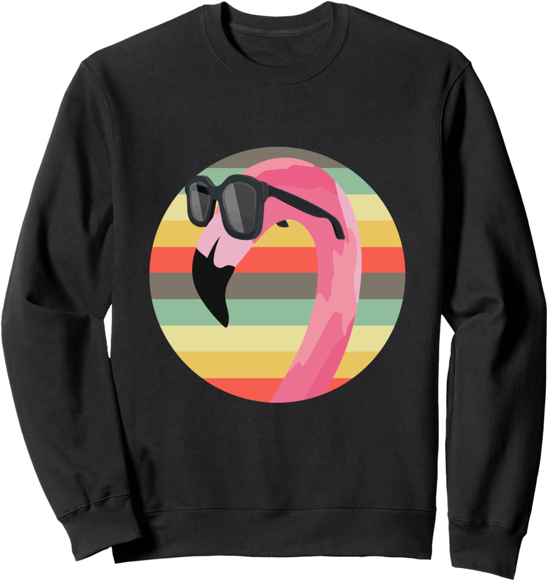 Retro Flamingo Pinker Vogel - Vintage Flamingo Sweatshirt
