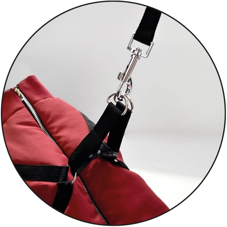 Bobby Safe Hundemantel mit integriertem Geschirr, Rückenlänge 32 cm, Fleece-Innenfutter, Reissversch