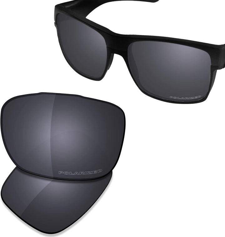 Saucer Premium Ersatzgläser für Oakley TwoFace OO9189 Sonnenbrillen High Definition - Shield Black P