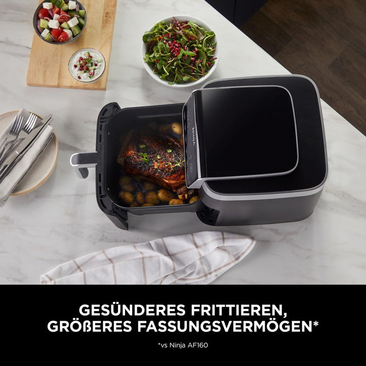 Ninja Air Fryer Heissluftfritteuse MAX PRO, 6,2L Airfryer, Antihaftbeschichtung, spülmaschinenfester