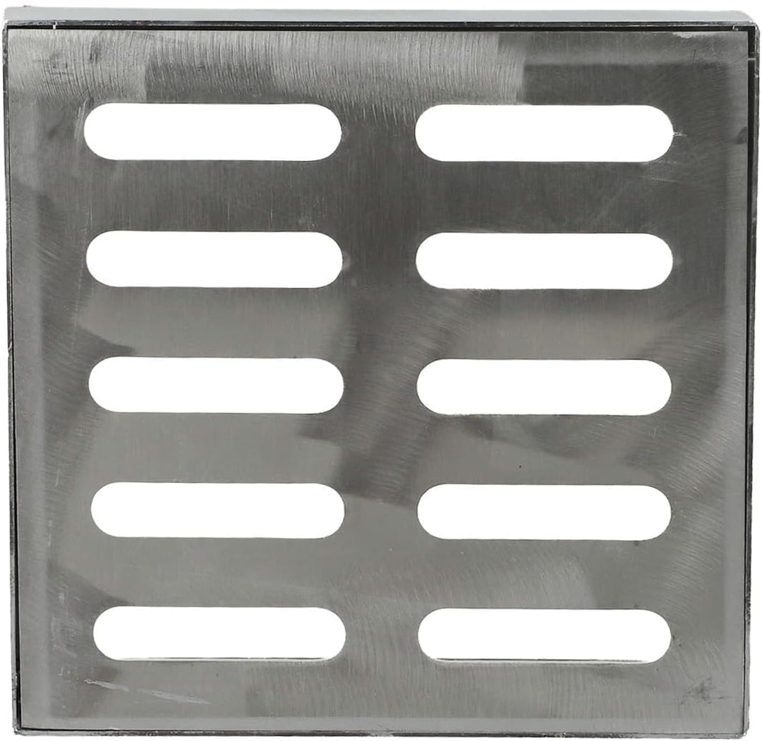 Ablaufgitter aus Edelstahl, Ablaufgitter, Abflussabdeckung, Gitterdeckel, zweireihiges Loch, Bodenab