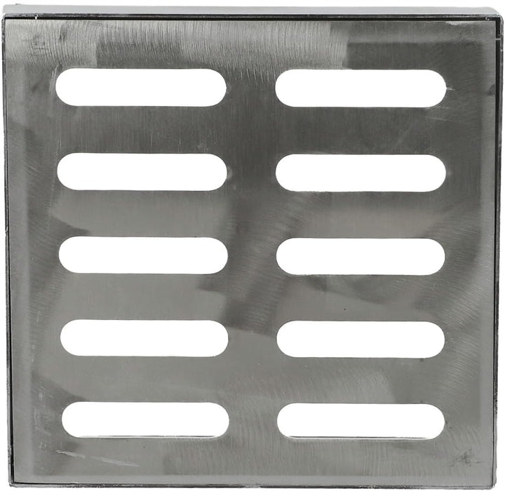 Ablaufgitter aus Edelstahl, Ablaufgitter, Abflussabdeckung, Gitterdeckel, zweireihiges Loch, Bodenab