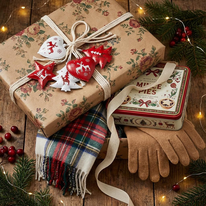 Valery Madelyn 18 Stück traditioneller Weihnachtsbaumschmuck in Rot und Weiss, hängende Weihnachtsan