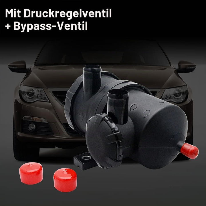 TOTMOX Pro 200 Vent Oil Catch Can Edelstahlfilter für 4WD F0RD R-ANGER M-AZDA T0Y0TA H0LDEN, Schwarz