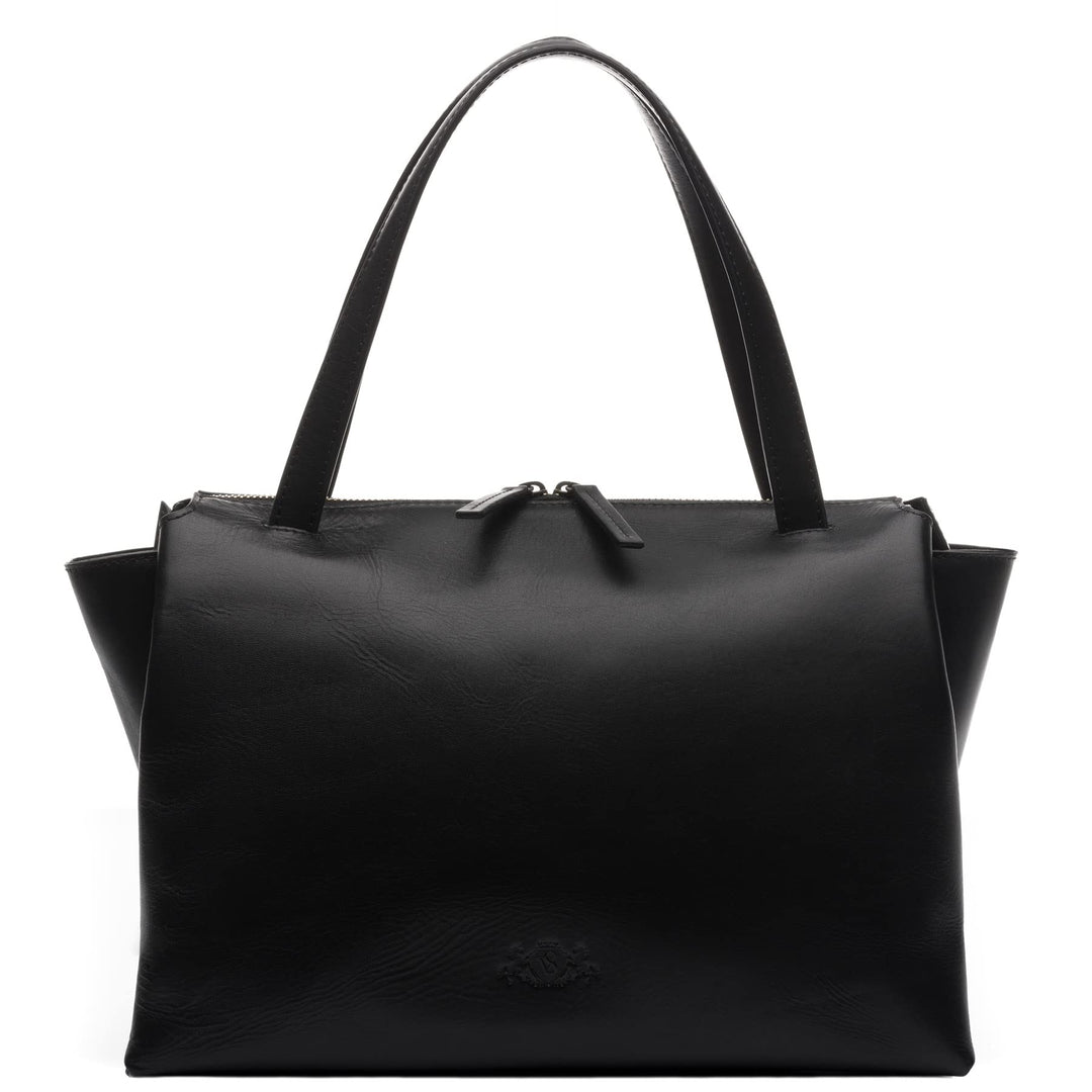 SID & VAIN Handtasche mit Schultergurt ATLANTA aus Premium Leder I Henkeltasche für Damen I Umhänget