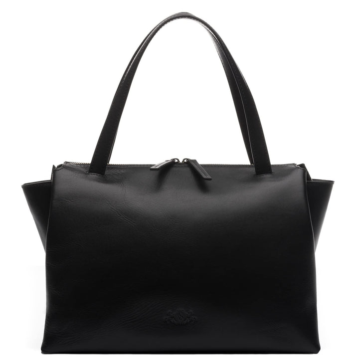 SID & VAIN Handtasche mit Schultergurt ATLANTA aus Premium Leder I Henkeltasche für Damen I Umhänget