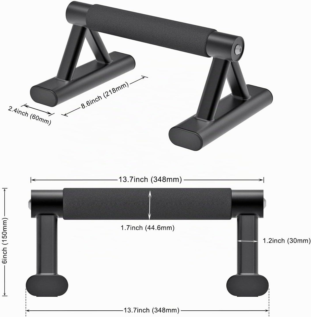 SELEWAERE Calisthenics Equipment Liegestützgriffe - Rutschfest Parallettes Handstand Griffe Robuste