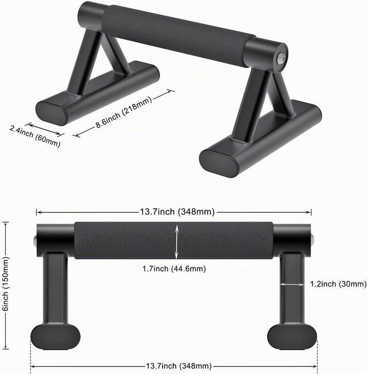 SELEWAERE Calisthenics Equipment Liegestützgriffe - Rutschfest Parallettes Handstand Griffe Robuste