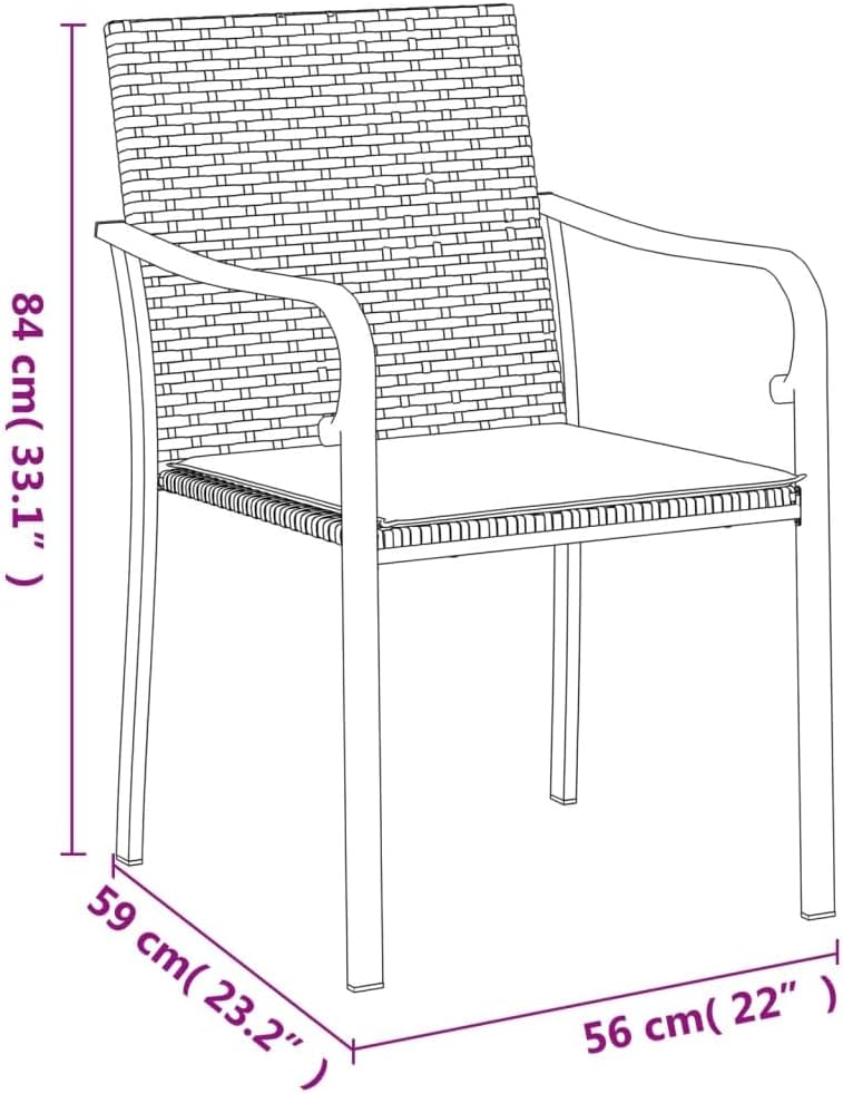 Festnight Poly Rattan Sitzgruppe Gartenmöbel Set Garten Essgruppe 6 Personen Gartenmöbel Set mit 6 G