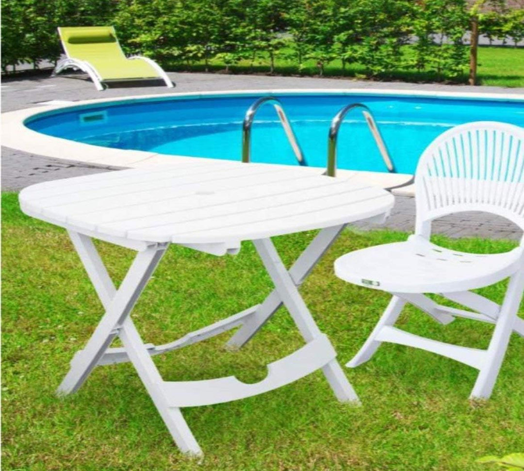 Bo Time 6193603540289 Gartentisch, faltbar, 70 x 75 x 72 cm, für den Aussenbereich, mehrfarbig