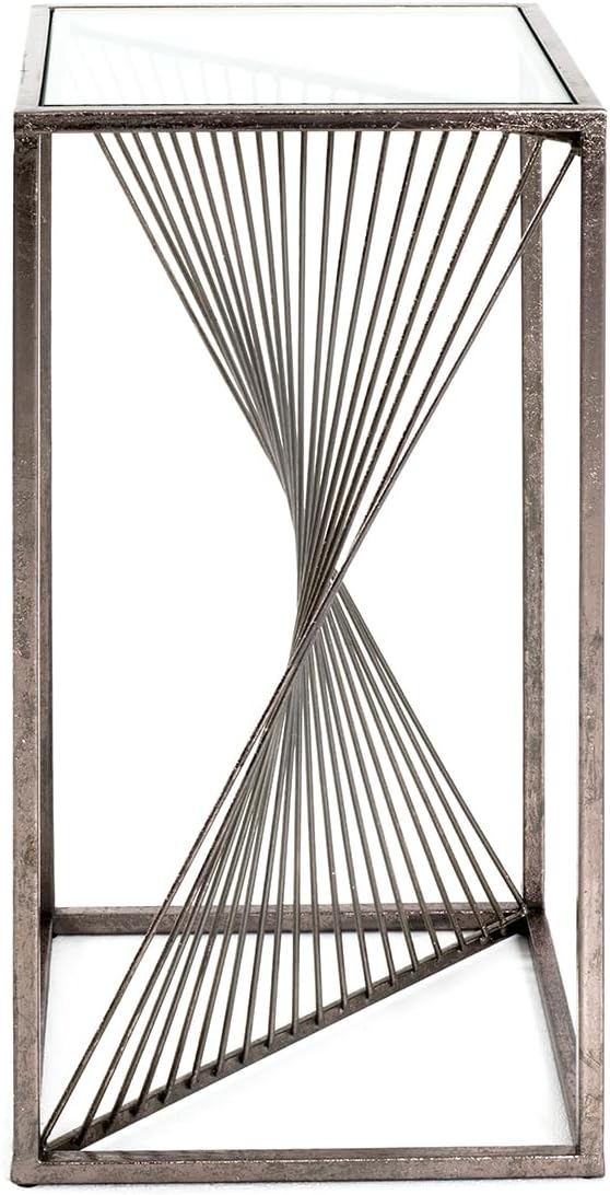 HAKU Möbel Beistelltisch, Metall, bronze, B 30 x T 30 x H 60 cm 30 x 30 x 60 cm, 30 x 30 x 60 cm