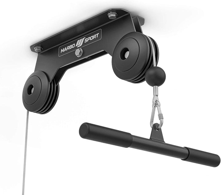 Marbo Sport Latzug zur Deckenbefestigung MH-W105 2.0 | Made in EU Schwarz, Schwarz