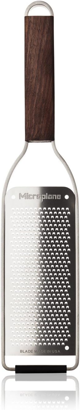 Microplane Master Serie Reiben-Set, Walnussholzgriff, 5 Klingenformen, silber/braun, 5-teilig (1 Set