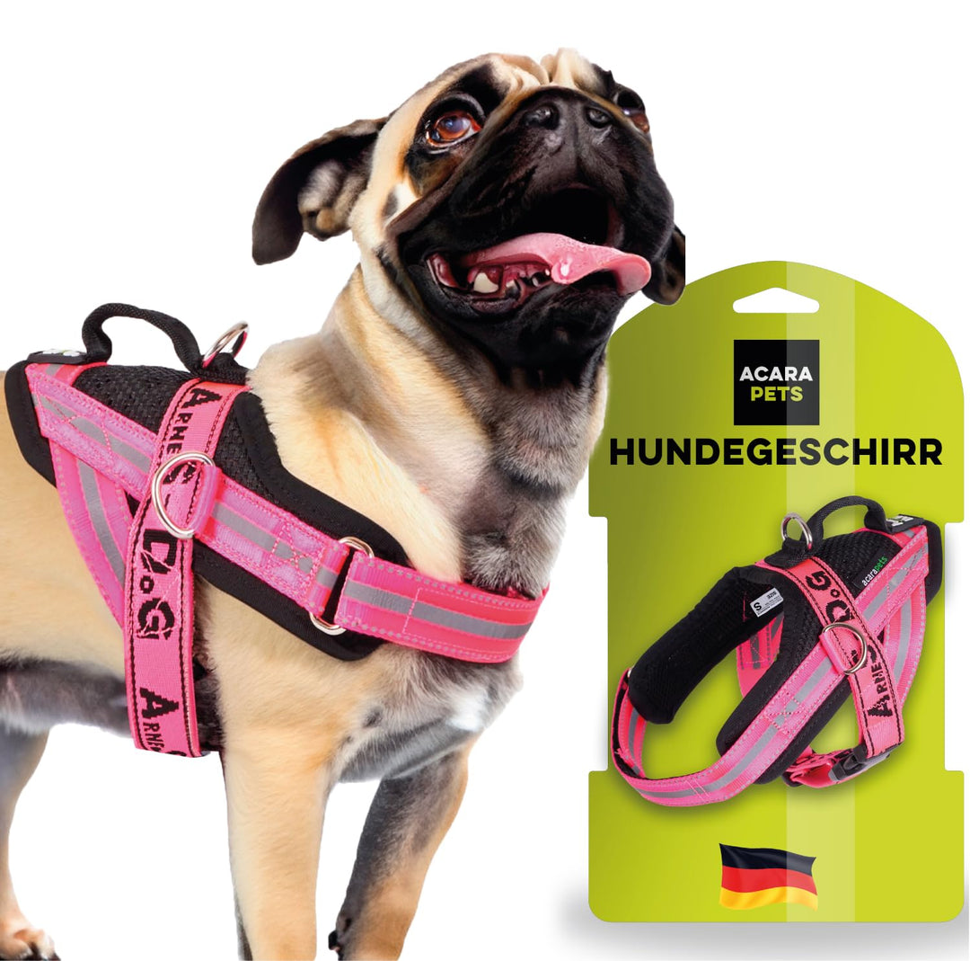 Hundegeschirr mit 3 Metallösen zur Befestigung Ihrer Brust oder Ihres Brustgurts, um Ihren Hals Nich
