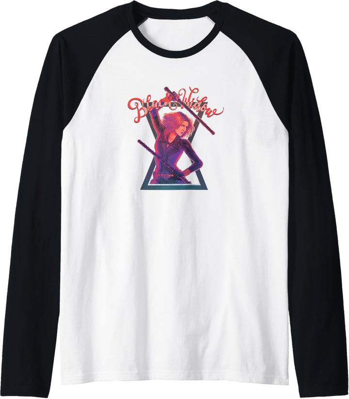 Marvel Black Widow Action Shot Raglan