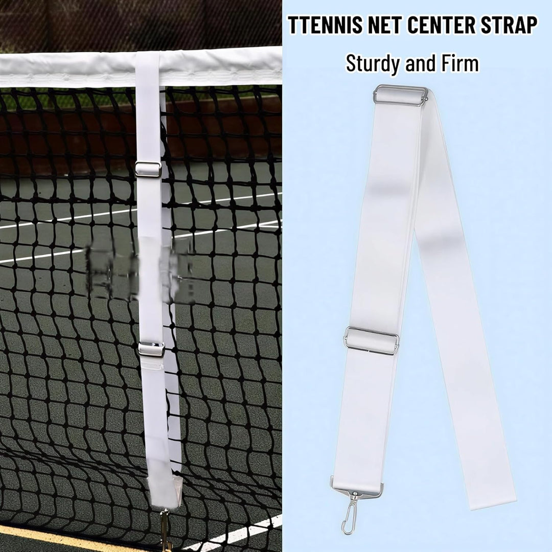 VGEBY Tennisnetzgurt, Tennisnetz-Mittelgurt, Verstellbare Tennisnetz-Mittelgurte, Edelstahlschnalle