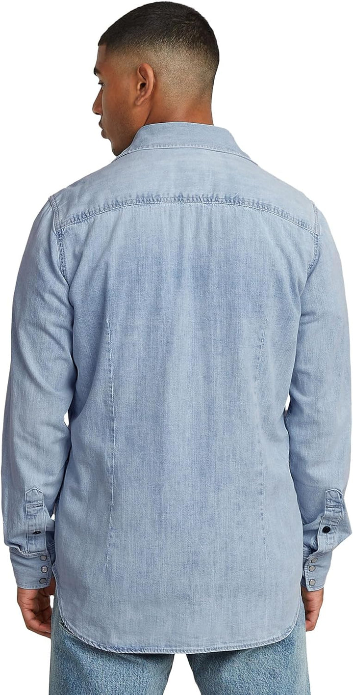 G-STAR Herren Slim Denim Hemd Shirts XS Blau (Sun Faded Blue Mist D23616-d252-g342), XS Blau (Sun Fa