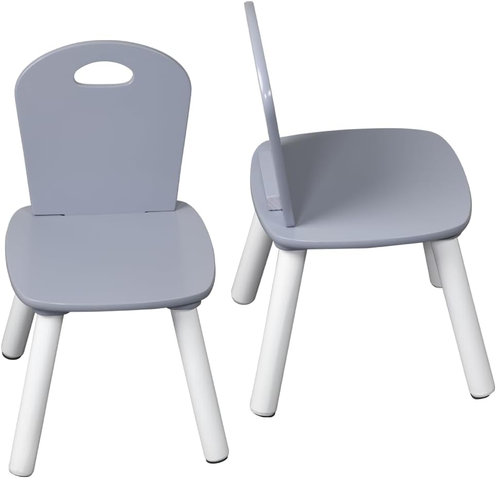 Kesper | Kindertisch mit 2 Stühlen, Weiss/Grau | 1773213 Weiss, Grau, Weiss, Grau