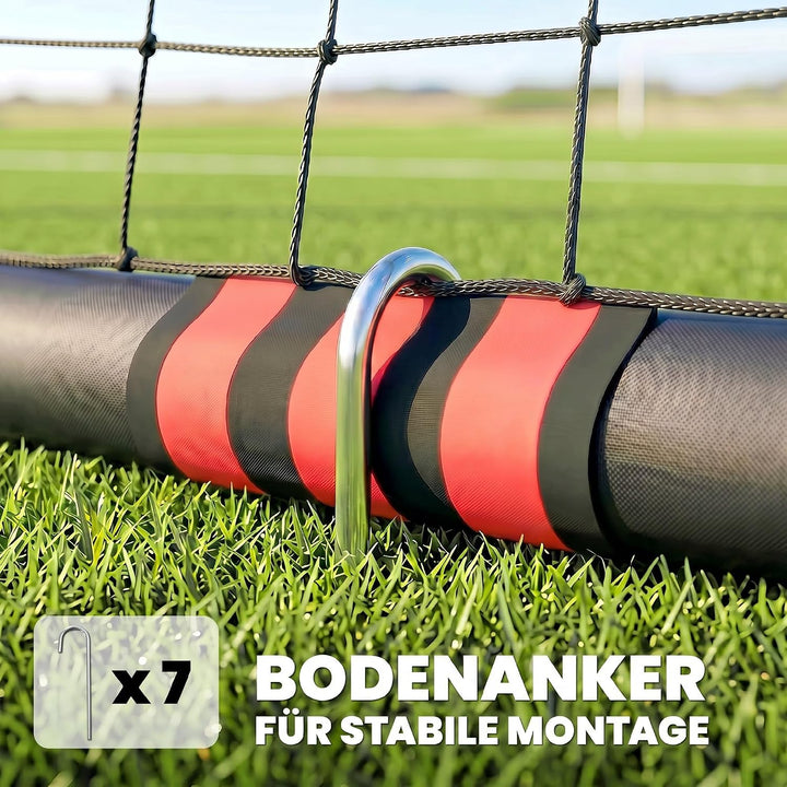 SPORTNOW Fussballtor für Garten Gross Jugendliche &amp; Erwachsene 300L x 120B x 200H cm, 300L x 120B x