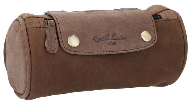 Gusti Fahrradtasche Leder Judith A. Gepäcktasche Lenkertasche Satteltasche Ledertasche Dunkelbraun D