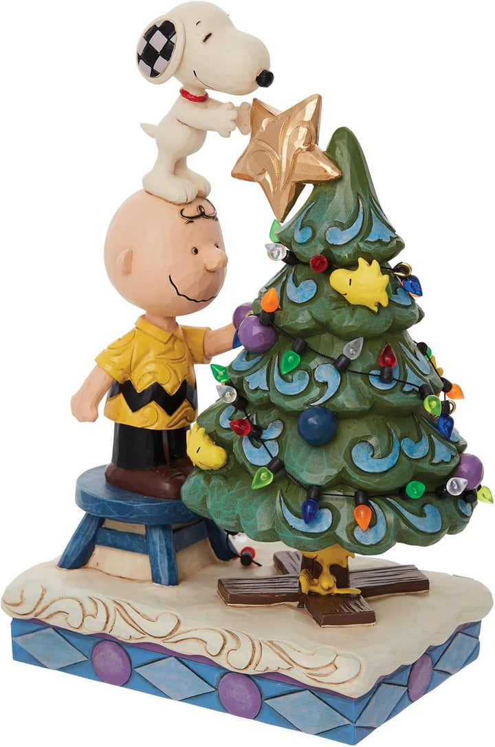 Enesco Peanuts by Jim Shore Charlie Brown and Snoopy Dekorationsfigur, 21,6 cm, mehrfarbig