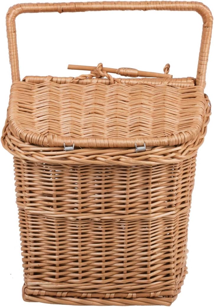 e-wicker 24 Alles aus Weide Picknickkorb aus Weide, Weidenkorb mit dem Deckel, Picknickkorb in Natur