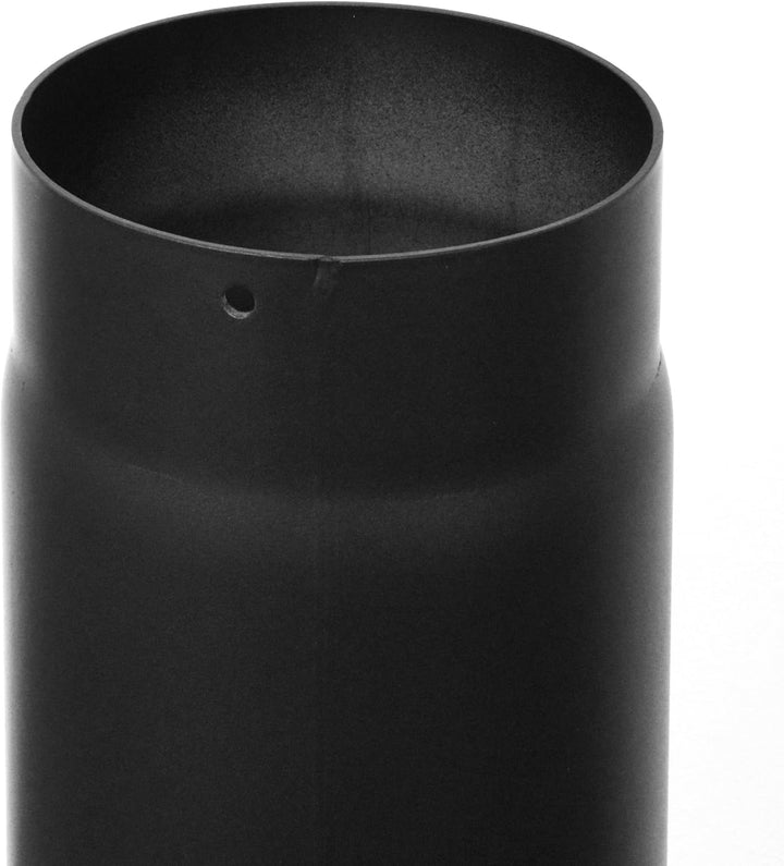raik Rauchrohr/Ofenrohr 120 mm Durchmesser 250 mm Länge Stahlblech 2 mm Schwarz SH004-120-sw