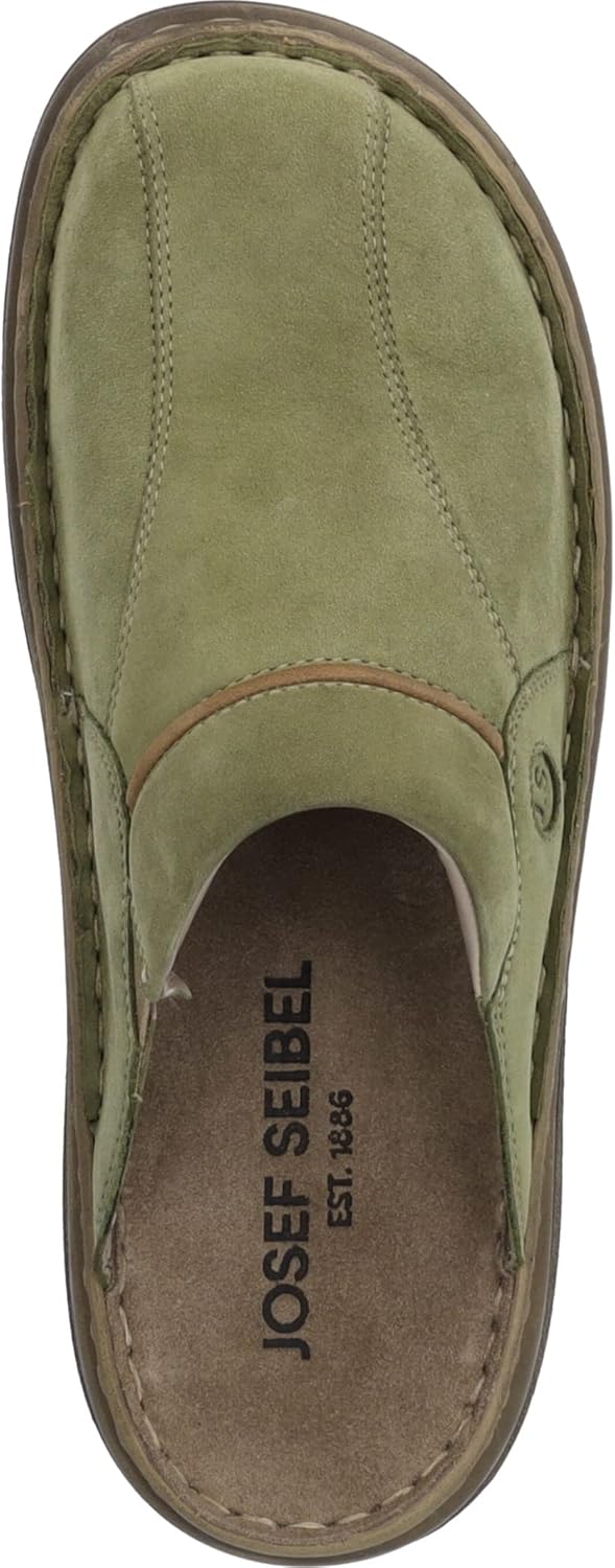 Josef Seibel Klaus, Herren Mules/Pantoletten 44 EU Grün Oliv Kombi 751 631, 44 EU Gr&#xFC;n Oliv Kom