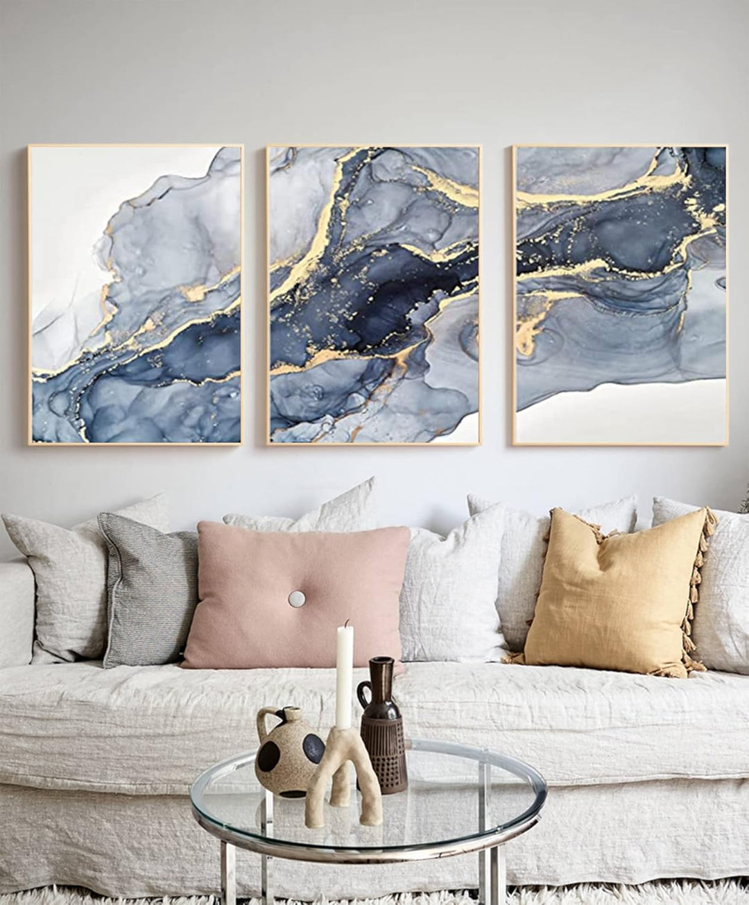 MKHFUW Moderne Abstrakte Wandmalerei Kunstdekoration, Islamisches Bild Arabische Kalligraphie Dekora