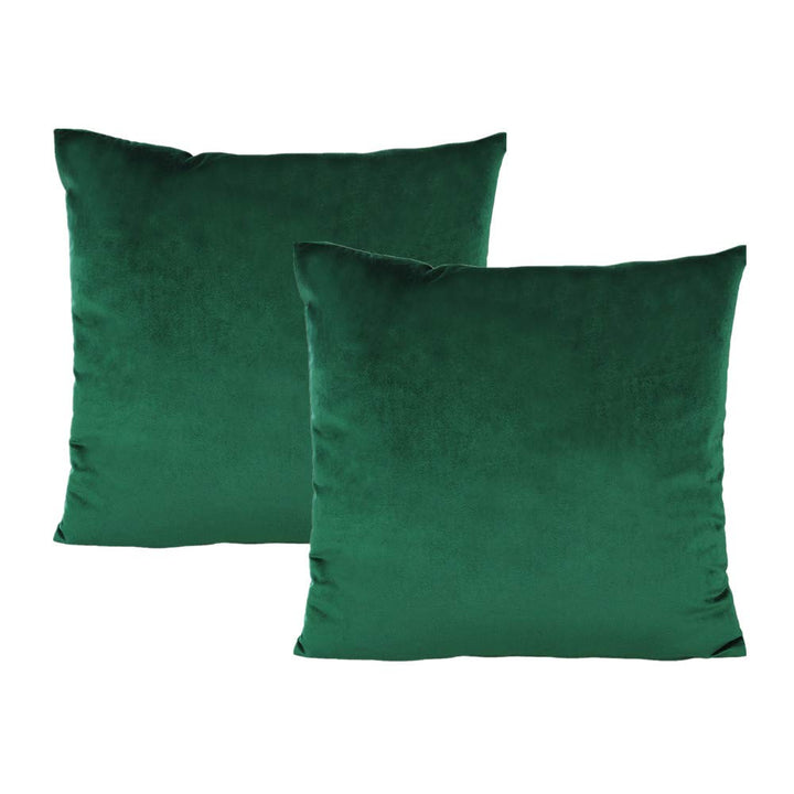 VAKADO Kissenbezug 45x45 Kissen sofakissen kissenbezüge Smaragdgrün grün Dunkelgrün Samt Weihnachten